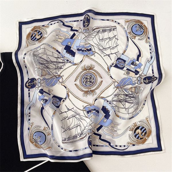 scarves womens korean-style nautical chart silk spring and summer fashion neck small square towel female stewardess white collar elegant sun, Blue;gray
scarves womens korean-style nautical chart silk spring and summer fashion neck small square towel female stewardess white collar elegant sun, Blue;gray