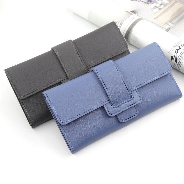 new long wallet korean version women's simple handbag three fold pu buckle drawstring multi card zero wallet, Red;black
new long wallet korean version women's simple handbag three fold pu buckle drawstring multi card zero wallet, Red;black