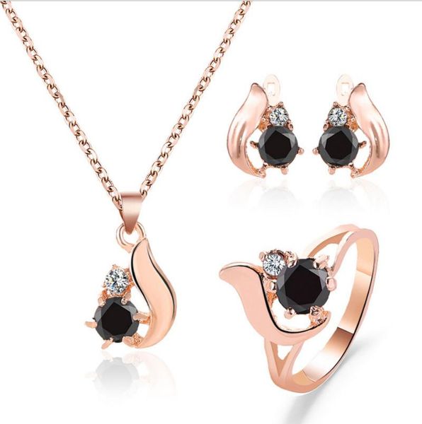 earrings & necklace jewelry sets earring ring wing shape crystal and black obsidian setting gold color plated metal chain, Silver
earrings & necklace jewelry sets earring ring wing shape crystal and black obsidian setting gold color plated metal chain, Silver