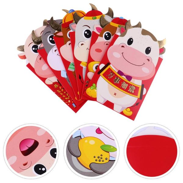 24pcs the year of ox red envelopes celebrate packets money bags party favor 
24pcs the year of ox red envelopes celebrate packets money bags party favor