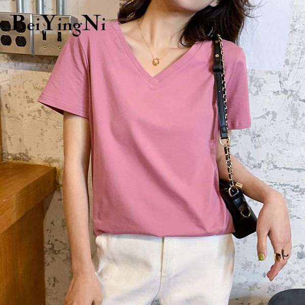 women's t-shirt beiyingni 2021 fashion cotton female casual loose plain tshirt women summer basic hipster t shirts lady, White
women's t-shirt beiyingni 2021 fashion cotton female casual loose plain tshirt women summer basic hipster t shirts lady, White