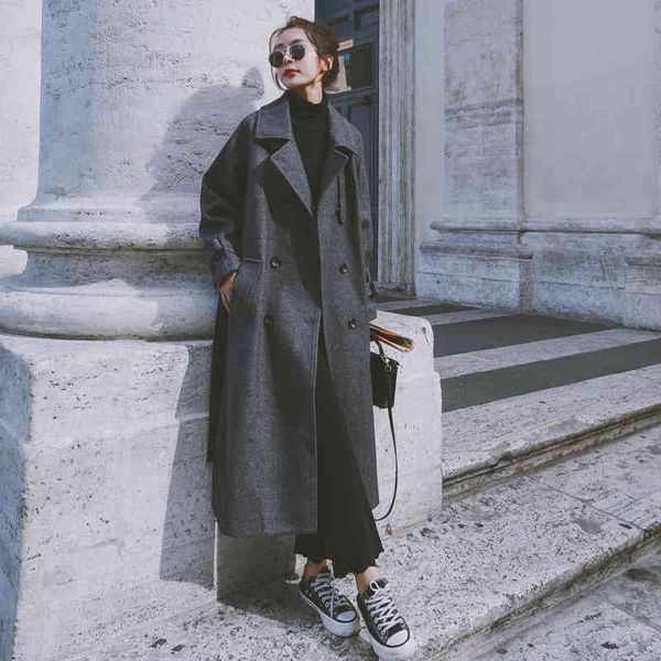 women's trench coats female long winter mark mixes double-breasted wool lady jacket with belt outerwear thick warm quality clothing 7kp, Tan;black
women's trench coats female long winter mark mixes double-breasted wool lady jacket with belt outerwear thick warm quality clothing 7kp, Tan;black
