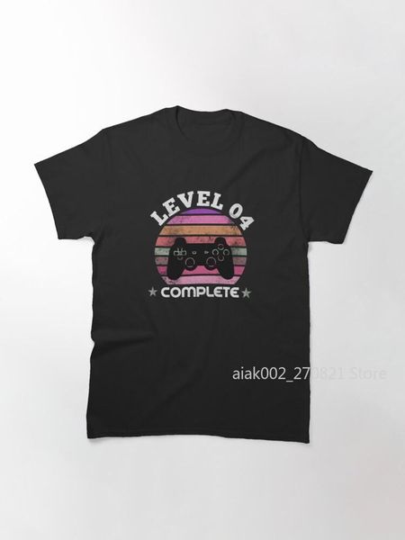 men's t-shirts level 4 complete 4th birthday - celebrate wedding gift video gamer classic t-shirt, White;black
men's t-shirts level 4 complete 4th birthday - celebrate wedding gift video gamer classic t-shirt, White;black