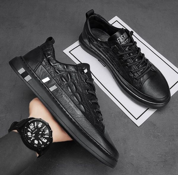 male breathable crocodile grain fashion board boots autumn trend leisure small white shoes zapatillas hombre b39, Black
male breathable crocodile grain fashion board boots autumn trend leisure small white shoes zapatillas hombre b39, Black