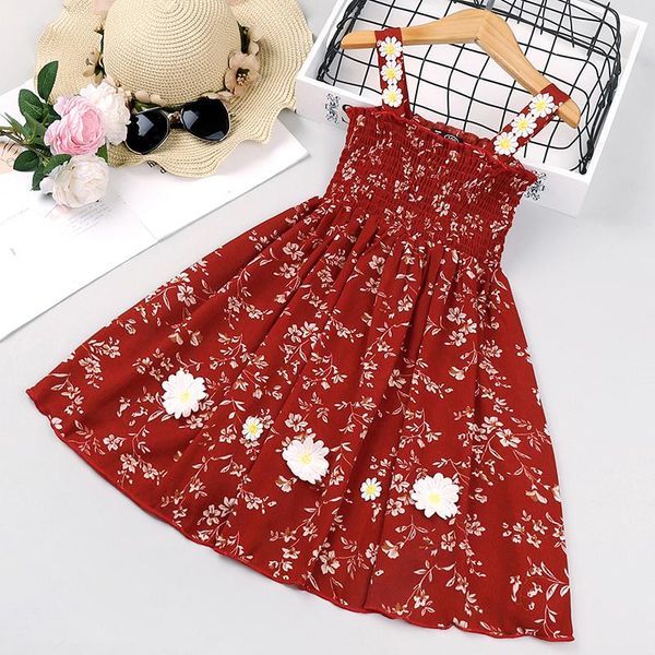 girl's dresses cute girls dress fashion red sleeveless print flower decoration a-line summer sundress children's clothing for 2-6y, Red;yellow
girl's dresses cute girls dress fashion red sleeveless print flower decoration a-line summer sundress children's clothing for 2-6y, Red;yellow