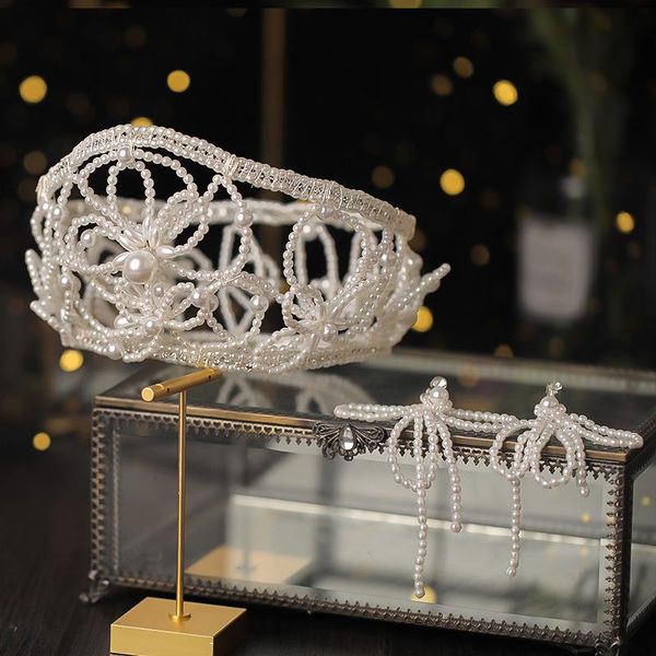 hair clips & barrettes bridal crown headwear set with earrings luxury handmade beaded accessories for female wedding birthday aic88, Golden;silver
hair clips & barrettes bridal crown headwear set with earrings luxury handmade beaded accessories for female wedding birthday aic88, Golden;silver