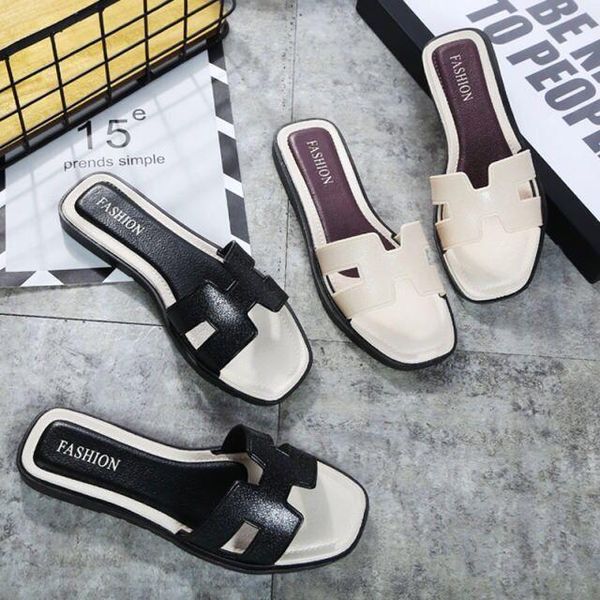slippers flip-flops fashion metal buckle with toes ladies shoes simple korean style fashionable women's students, Black
slippers flip-flops fashion metal buckle with toes ladies shoes simple korean style fashionable women's students, Black