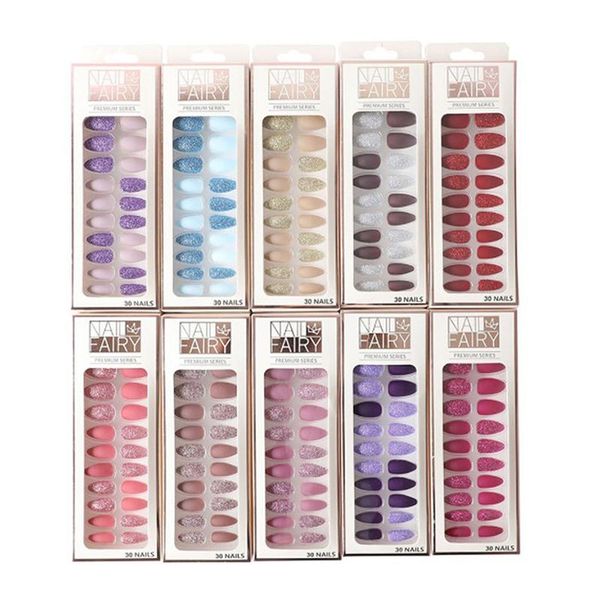 false nails 24pcs/set fake nail art tips press on tipsy glue coffin stick designs clear, Red;gold
false nails 24pcs/set fake nail art tips press on tipsy glue coffin stick designs clear, Red;gold