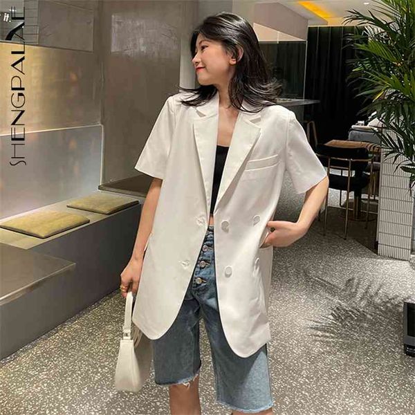 white blazer women's summer notched loose single breasted side split long sleeve suit coat female tide 210427, White;black
white blazer women's summer notched loose single breasted side split long sleeve suit coat female tide 210427, White;black