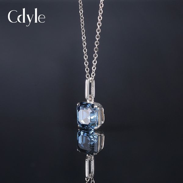 necklace square crystal pendant s925 sterling silver blue diamond
necklace square crystal pendant s925 sterling silver blue diamond
