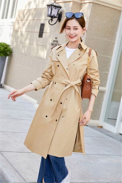 women's trench coats long classic windbreaker waterproof british high-end english style autumn winter gabadian solid color size coat j7, Tan;black
women's trench coats long classic windbreaker waterproof british high-end english style autumn winter gabadian solid color size coat j7, Tan;black