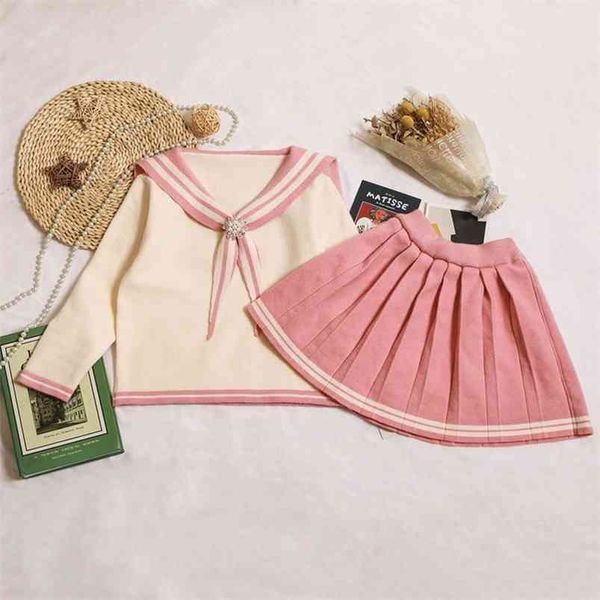 gooporson fashion fall outfits kids clothing for girls navy style pearl knit sweater pleated skirt teenagers warm clothes 210715, White
gooporson fashion fall outfits kids clothing for girls navy style pearl knit sweater pleated skirt teenagers warm clothes 210715, White