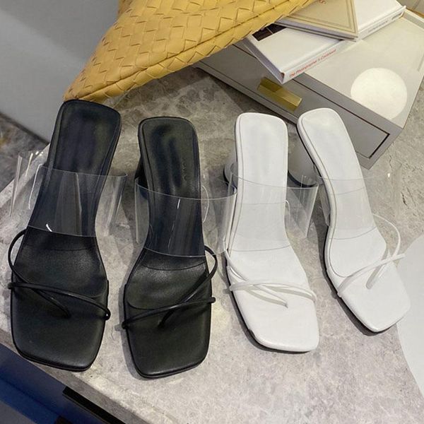 slippers black white pvc transparent sandals women square toe high heels flip flops ladies summer shoes outdoor beach slides
slippers black white pvc transparent sandals women square toe high heels flip flops ladies summer shoes outdoor beach slides