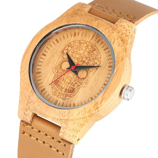 wristwatches steampunk flowers skull round dial bamboo watch men women's watches quartz movement trendy ladies genuine leather clock fe, Slivery;brown
wristwatches steampunk flowers skull round dial bamboo watch men women's watches quartz movement trendy ladies genuine leather clock fe, Slivery;brown