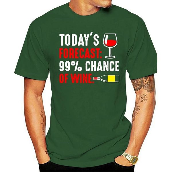 men's t-shirts 99% chance of wine forecast mens tee t shirt drink funny joke prosecco alcohol slim fit plus size t-shirt, White;black
men's t-shirts 99% chance of wine forecast mens tee t shirt drink funny joke prosecco alcohol slim fit plus size t-shirt, White;black