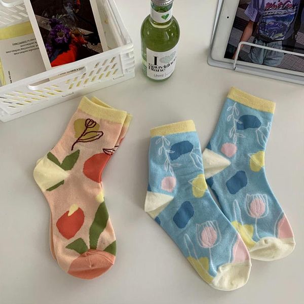 summer thin coconut tree flower plant illustration ins tide girls teens socks, Pink;yellow
summer thin coconut tree flower plant illustration ins tide girls teens socks, Pink;yellow