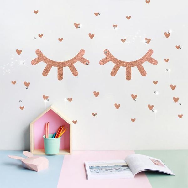 wall stickers 40cm modern waterproof eyelashes sticker safe simple for children room
wall stickers 40cm modern waterproof eyelashes sticker safe simple for children room