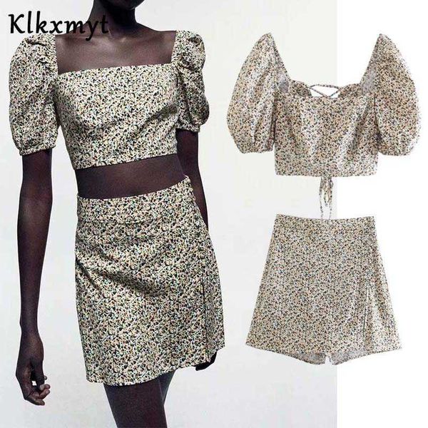 klkxmyt za 2 piece sets women lace up short blouse and high waisted mini skirts fashion floral print outfit 210527, White
klkxmyt za 2 piece sets women lace up short blouse and high waisted mini skirts fashion floral print outfit 210527, White