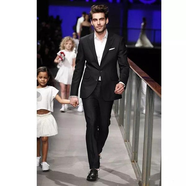 men's suits & blazers handsome black two piece mens suit peaked lapel trim fit wedding tuxedos custom business men set(jacket+pant) ru2, White;black
men's suits & blazers handsome black two piece mens suit peaked lapel trim fit wedding tuxedos custom business men set(jacket+pant) ru2, White;black