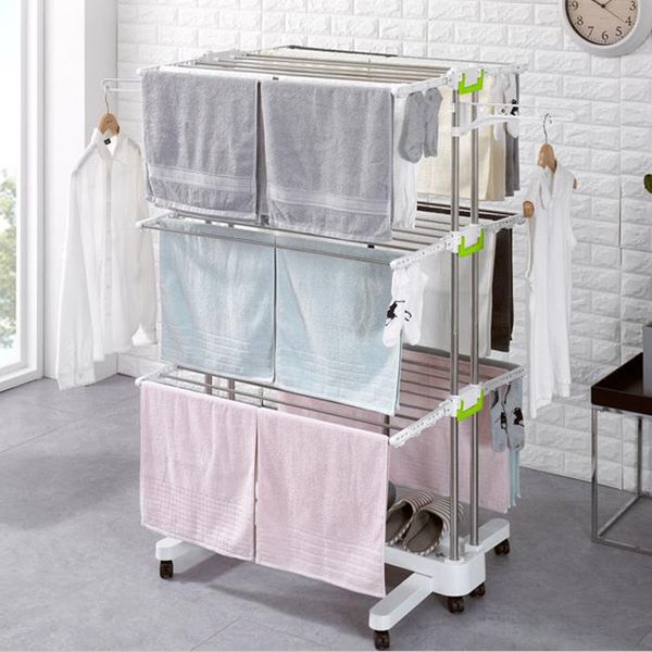 hangers & racks floor folding stainless steel double pole lifting drying rack storage indoor and outdoor simple
hangers & racks floor folding stainless steel double pole lifting drying rack storage indoor and outdoor simple