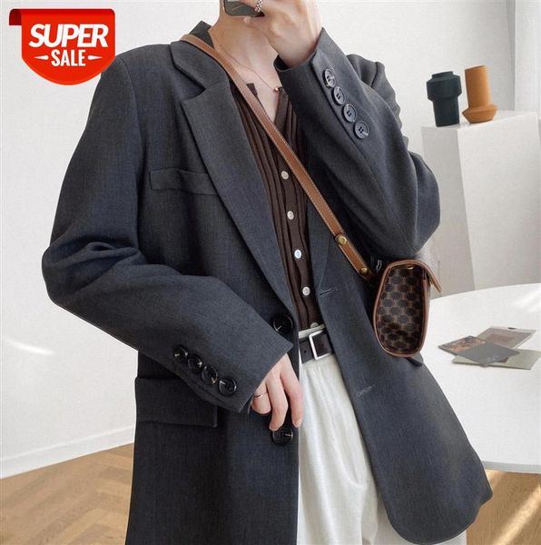 zhi chenxi korean version of loose solid color mid-length small suit jacket female casual drape 7010 #qj6r, Black;gray
zhi chenxi korean version of loose solid color mid-length small suit jacket female casual drape 7010 #qj6r, Black;gray