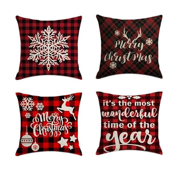 pillow case 4pcs christmas pillowcase square home decor linen cases red plaid cushion covers for sofa car gift 45x45cm
pillow case 4pcs christmas pillowcase square home decor linen cases red plaid cushion covers for sofa car gift 45x45cm