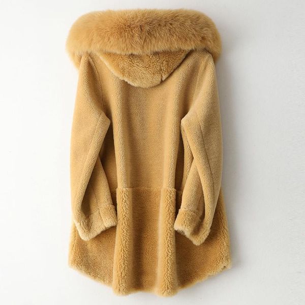 women's fur & faux real coat female sheep shearling jacket winter women clothes 2021 collar 100% wool coats long my, Black
women's fur & faux real coat female sheep shearling jacket winter women clothes 2021 collar 100% wool coats long my, Black