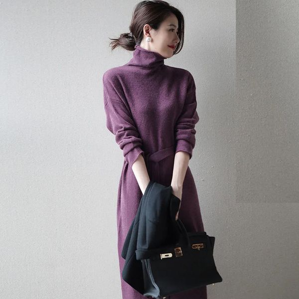 2021 autumn winter fashion lace up waist closed wool s high neck temperament with knitted women's wear, Black;gray
2021 autumn winter fashion lace up waist closed wool s high neck temperament with knitted women's wear, Black;gray