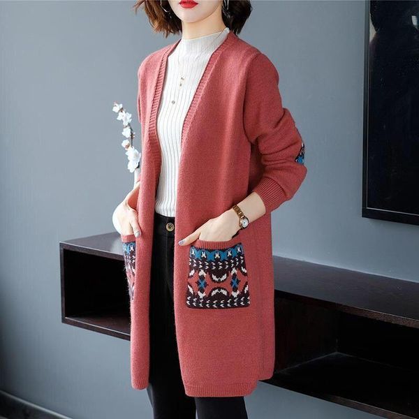 women's knits & tees long knit cardigan jacket spring autumn 2021 korea embroidered pocket sleeve sweater coat loose ladies outwear, White
women's knits & tees long knit cardigan jacket spring autumn 2021 korea embroidered pocket sleeve sweater coat loose ladies outwear, White