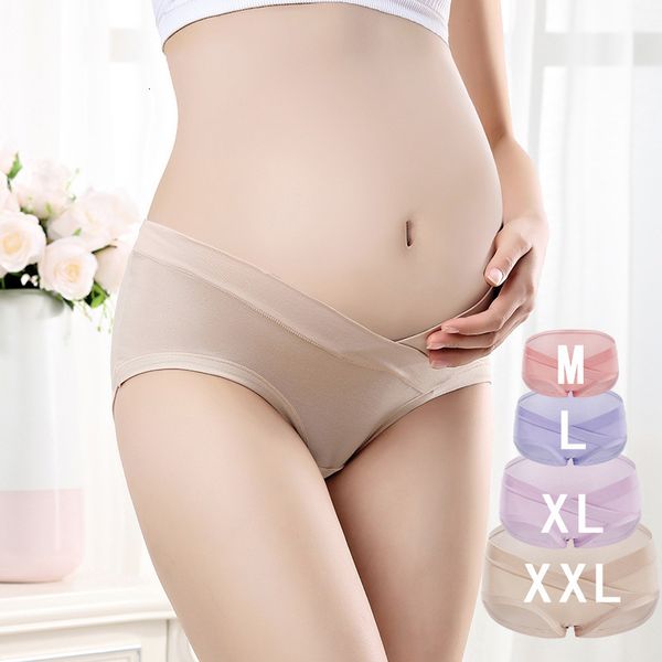 underwear women's pure cotton low waist abdominal large pants during pregnancy, Black;pink
underwear women's pure cotton low waist abdominal large pants during pregnancy, Black;pink