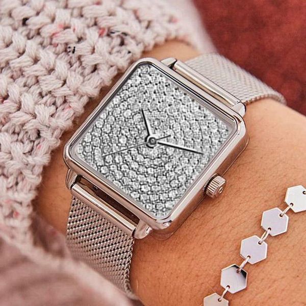 wristwatches 2021 luxury fashion silver watches women crystal square watch no brand quartz price drop, Slivery;brown
wristwatches 2021 luxury fashion silver watches women crystal square watch no brand quartz price drop, Slivery;brown