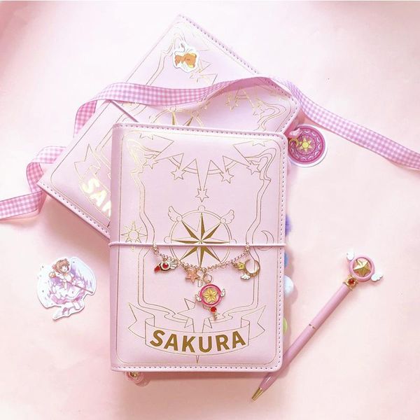 notepads magical girl sakura hand account book ins tool material complete set of cute loose-leaf vibrato net red notebook, Purple;pink
notepads magical girl sakura hand account book ins tool material complete set of cute loose-leaf vibrato net red notebook, Purple;pink