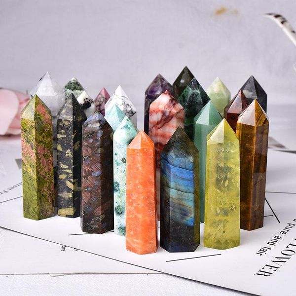 decorative objects & figurines 1pc natural stones crystal point 36 color tower amethyst rose quartz healing stone energy ore mineral obelisk
decorative objects & figurines 1pc natural stones crystal point 36 color tower amethyst rose quartz healing stone energy ore mineral obelisk