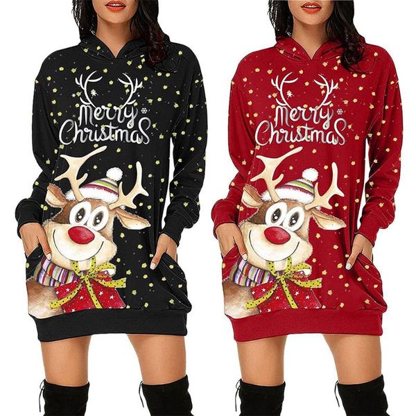 casual dresses letter reindeer ladies mini hooded dress christmas print women long sleeve with pocket hoodie black red fall 2021, Black;gray
casual dresses letter reindeer ladies mini hooded dress christmas print women long sleeve with pocket hoodie black red fall 2021, Black;gray