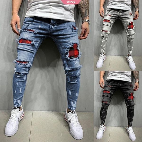 men's jeans ripped skinny blue slim fit pencil pants casual streetwear 2021 denim men
men's jeans ripped skinny blue slim fit pencil pants casual streetwear 2021 denim men