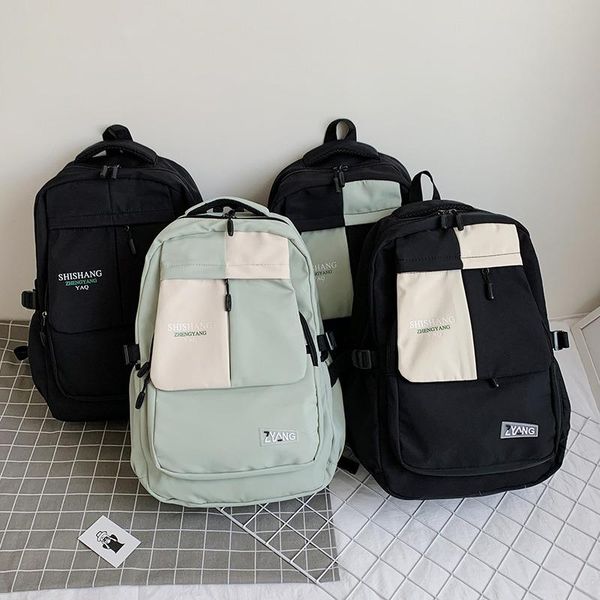 backpack female eye-splice schoolbag for teenage girls double front pocket mochilas high capacity waterproof nylon women
backpack female eye-splice schoolbag for teenage girls double front pocket mochilas high capacity waterproof nylon women