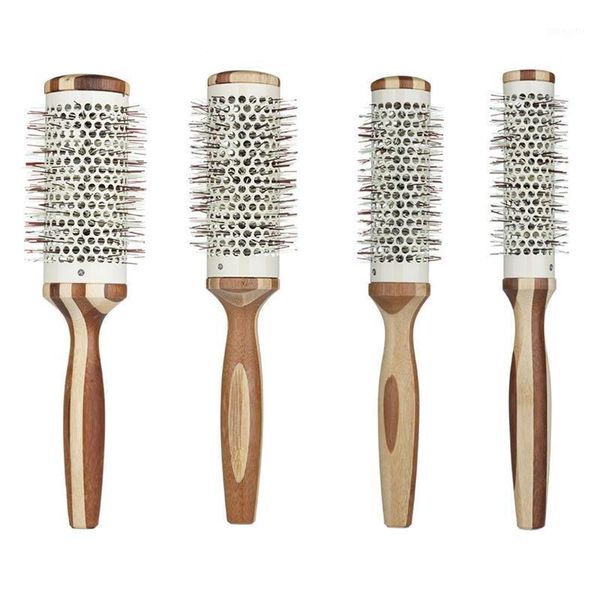 round hair comb hairdressing curling brushes wood brush curler ic hairbrush1, Silver
round hair comb hairdressing curling brushes wood brush curler ic hairbrush1, Silver