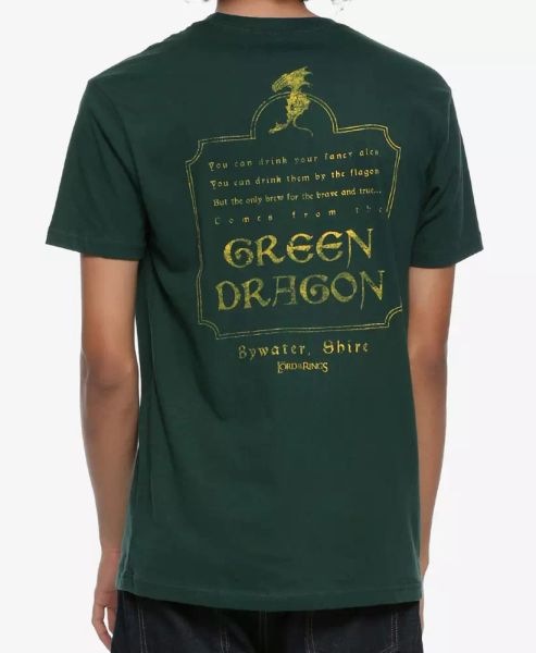 the lord of the rings green dragon tavern t-shirt new licensed & official, White;black
the lord of the rings green dragon tavern t-shirt new licensed & official, White;black