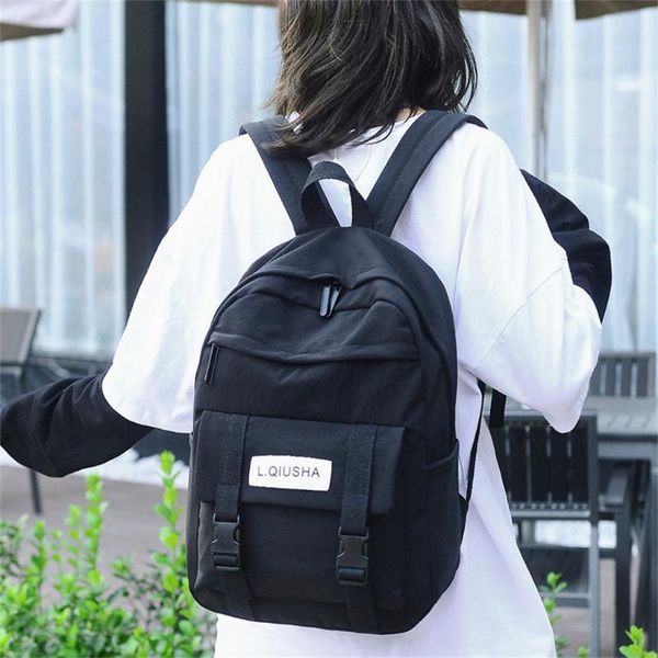 backpack pure color fashion all-match women's nylon waterproof shopping and leisure -selling backpack#g30
backpack pure color fashion all-match women's nylon waterproof shopping and leisure -selling backpack#g30