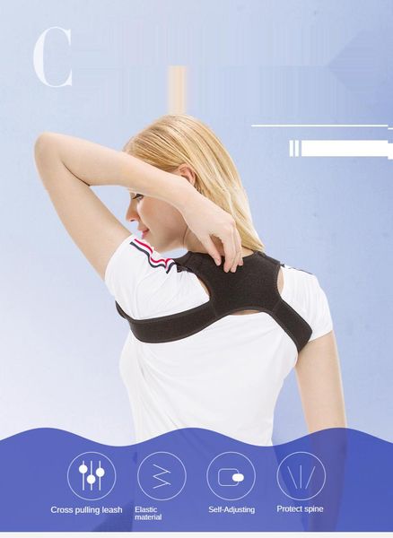 back support invisible posture correction belt adjustable braces are available for adults and children, Black;blue
back support invisible posture correction belt adjustable braces are available for adults and children, Black;blue
