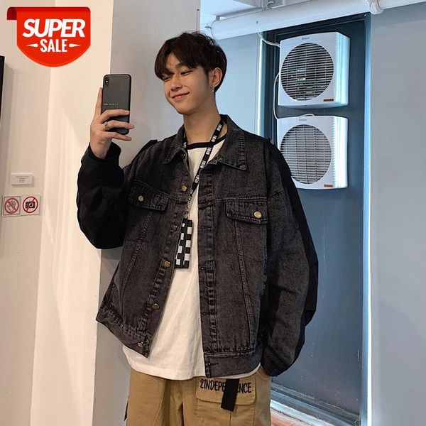 2019 spring men's patchwork fabric cowboy denim streetwear bomber jacket loose male cotton coats fashion black/blue windbreaker #zg1v, White;black
2019 spring men's patchwork fabric cowboy denim streetwear bomber jacket loose male cotton coats fashion black/blue windbreaker #zg1v, White;black