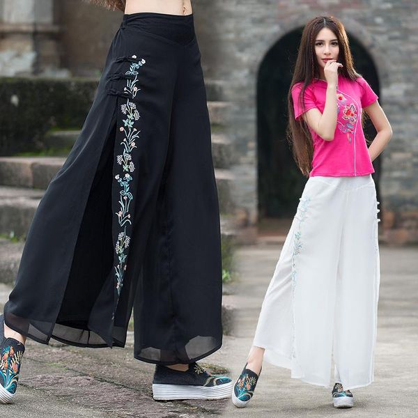 women's pants & capris femme pantalones mujer trousers women autumn spring bohemian hippie ethnic loose white black embroidery wide leg, Black;white
women's pants & capris femme pantalones mujer trousers women autumn spring bohemian hippie ethnic loose white black embroidery wide leg, Black;white