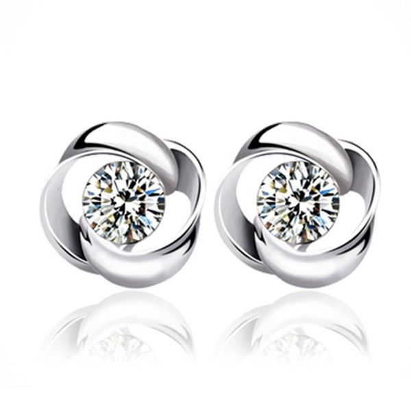 four leaf clover rotary love rose earrings korean version simple temperament anti allergy ear jewelry women's fashion gift, Black
four leaf clover rotary love rose earrings korean version simple temperament anti allergy ear jewelry women's fashion gift, Black