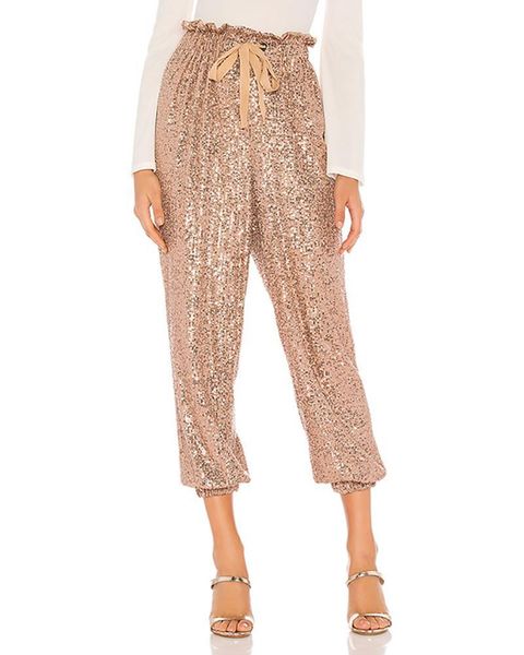 female casual sequin pants women glitter drawstring design sequins cuffed pants high waist shinny long trousers pantalon mujer 210415, Blue
female casual sequin pants women glitter drawstring design sequins cuffed pants high waist shinny long trousers pantalon mujer 210415, Blue