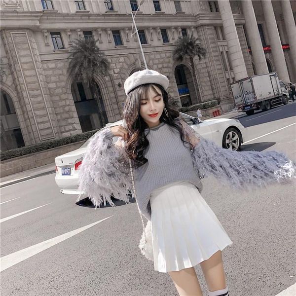 women's sweaters women autumn casual embroidery lace sweater femme o-neck knitted pullovers long patchwork tassel sleeve girly top, White;black
women's sweaters women autumn casual embroidery lace sweater femme o-neck knitted pullovers long patchwork tassel sleeve girly top, White;black