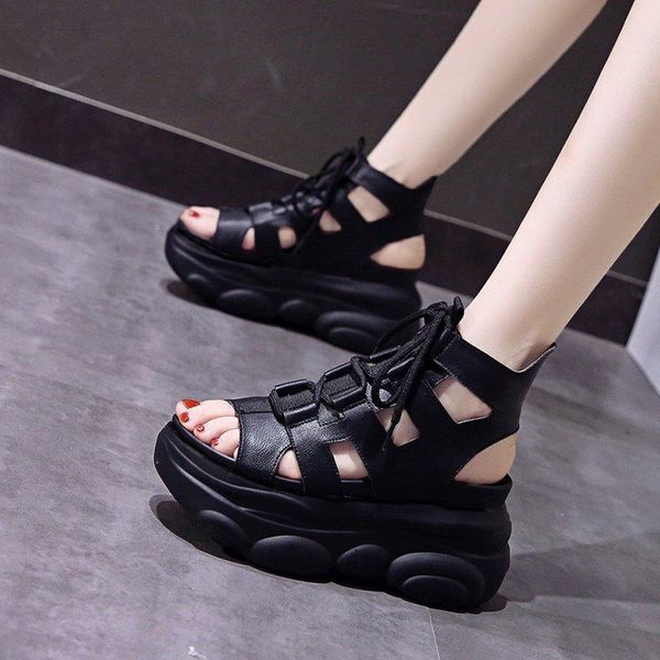 high heeled sandals female slides shoes thick bottom summer 2021 women's wedge with open toe platform, Black
high heeled sandals female slides shoes thick bottom summer 2021 women's wedge with open toe platform, Black