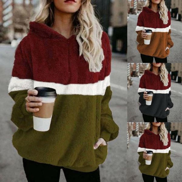 women's hoodies & sweatshirts 2021 women casual keep warm faux fur outwear ladies long sleeve hooded winter pullover sweatshirt plus si, Black
women's hoodies & sweatshirts 2021 women casual keep warm faux fur outwear ladies long sleeve hooded winter pullover sweatshirt plus si, Black