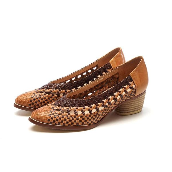 dress shoes fashion hand woven breathable women pumps 2021 round head high heels lady comfortable square heel office work, Black
dress shoes fashion hand woven breathable women pumps 2021 round head high heels lady comfortable square heel office work, Black
