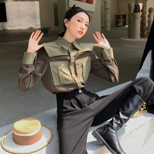 women's blouses & shirts zcsmll shirt fashion striped long-sleeved 2022 autumn and spring products loose wild fashionable trend, White
women's blouses & shirts zcsmll shirt fashion striped long-sleeved 2022 autumn and spring products loose wild fashionable trend, White