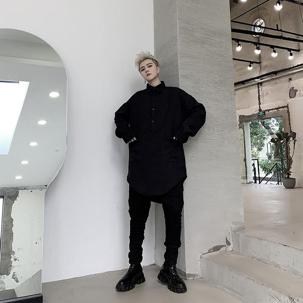 xl2021 spring dark men's hedging long-sleeved shirt hair stylist young trendy casual solid color . shirts, White;black
xl2021 spring dark men's hedging long-sleeved shirt hair stylist young trendy casual solid color . shirts, White;black